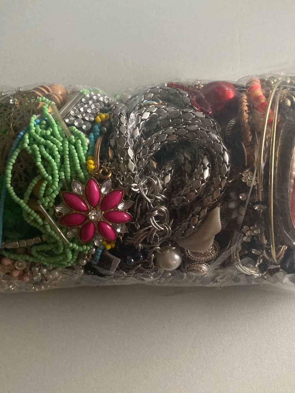 Assorted Mixed jewelry lot necklaces bracelet etc wearable and craft - Picture 7 of 9